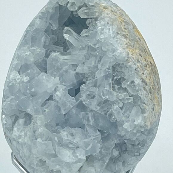 Celestine egg crystal carving stone points light blue 2.5” - Picture 3 of 11
